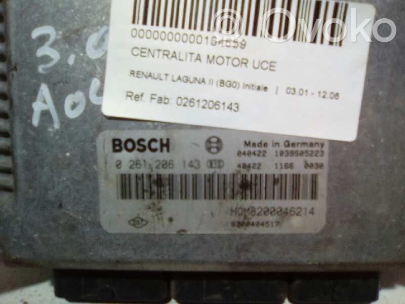 Engine control unit/module   0261206143,8200404517