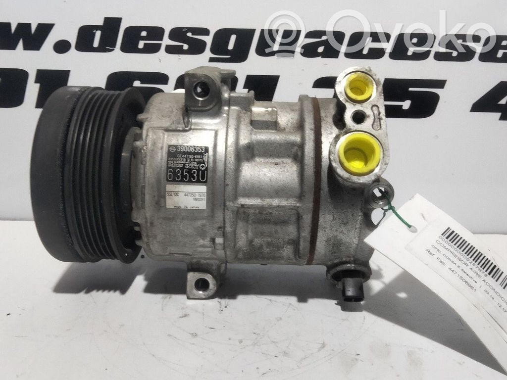 Opel Corsa E Air conditioning (A/C) compressor (pump) 