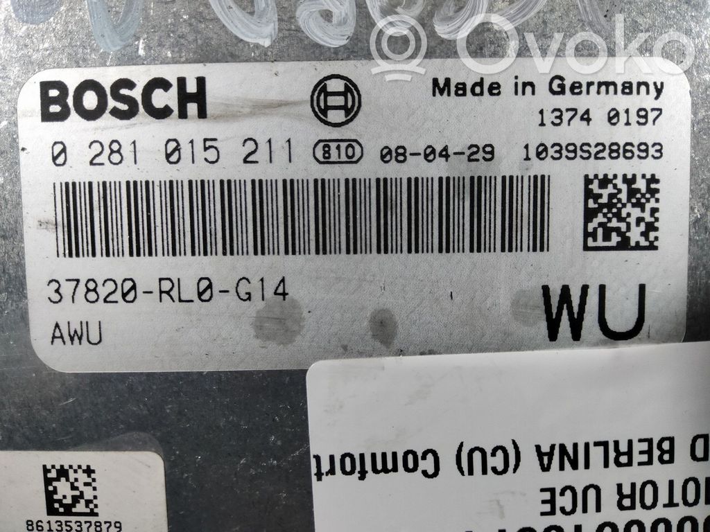 Honda Accord Engine control unit/module 