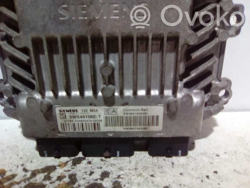 Engine control unit/module   5WS40106ET,9651942980,96474423380