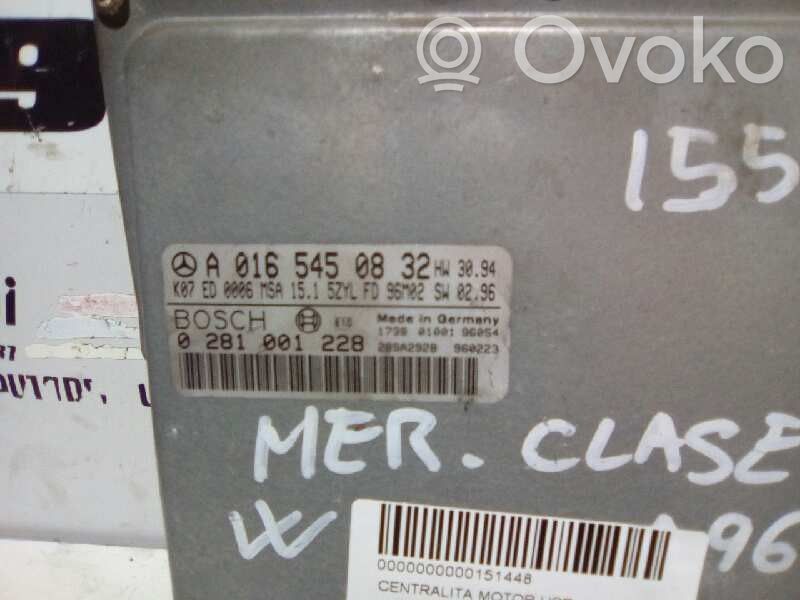 Engine control unit/module   0281001228,A0165450832