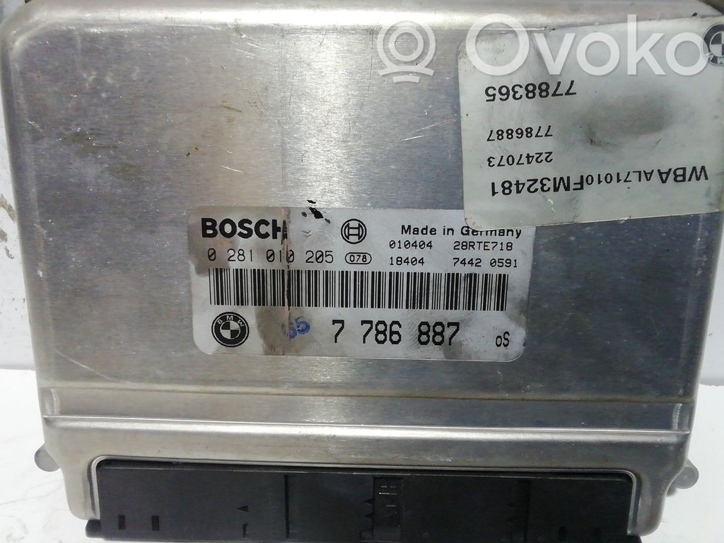 Engine control unit/module   0281010205,7786887