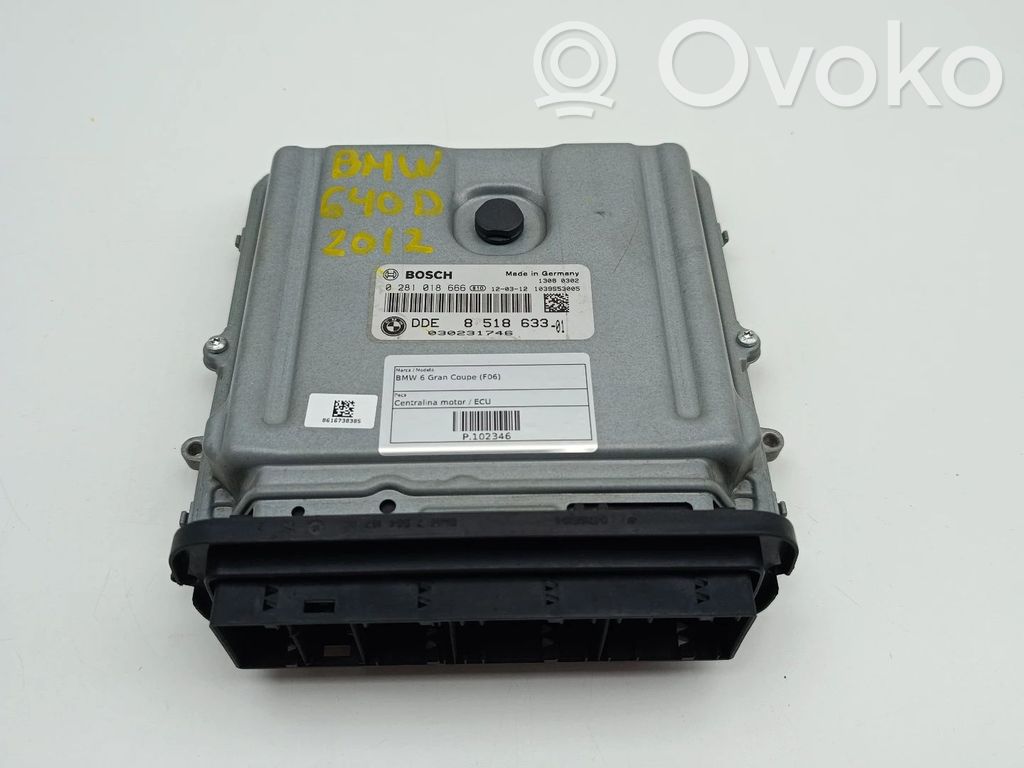 Engine control unit/module   0281018666,1039S53005,851863301