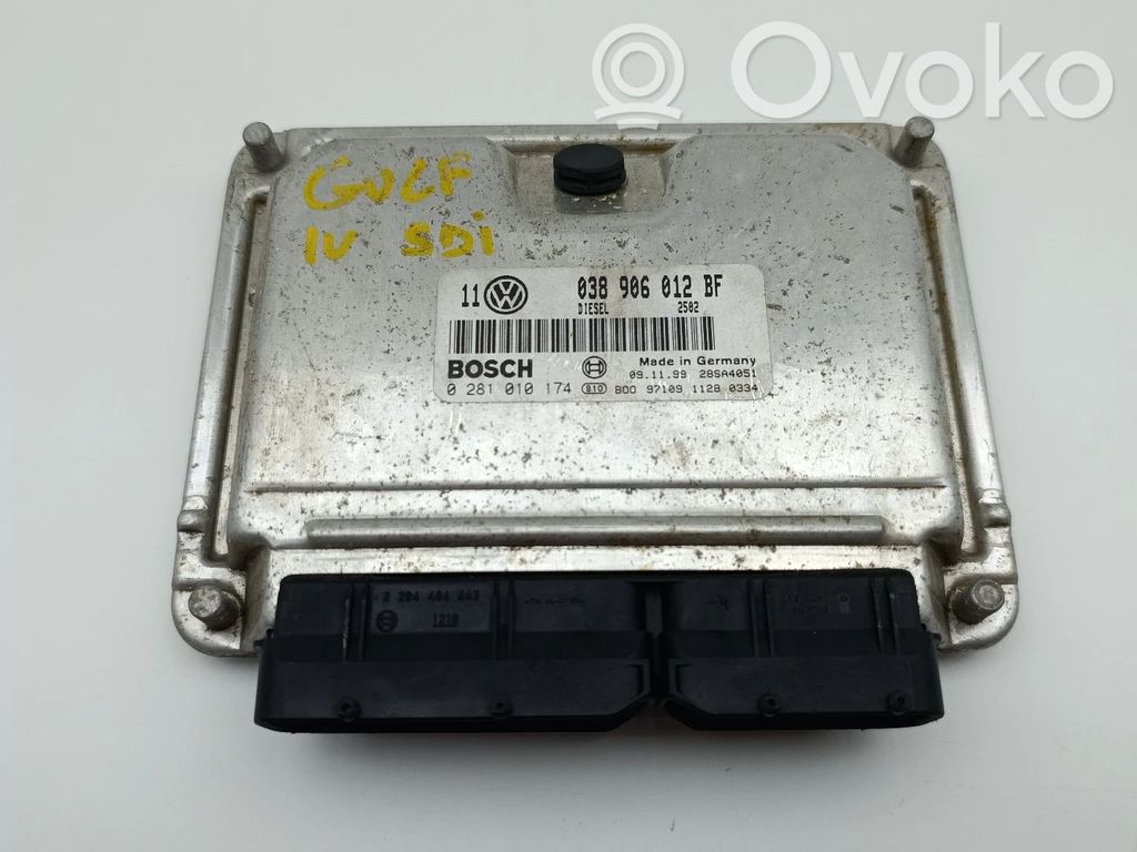 Unidad de control/módulo del motor   038906012BF,0281010174,28SA4051