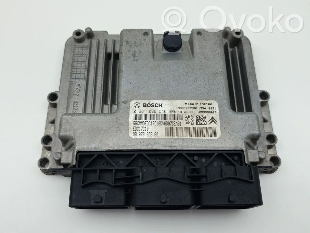 Engine control unit/module   0281030546,9807885980,EDC17C10