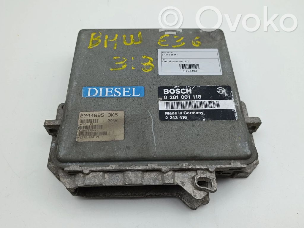 BMW 3 E36 Engine control unit/module 