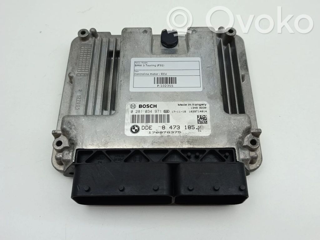 BMW 3 F30 F35 F31 Engine control unit/module 