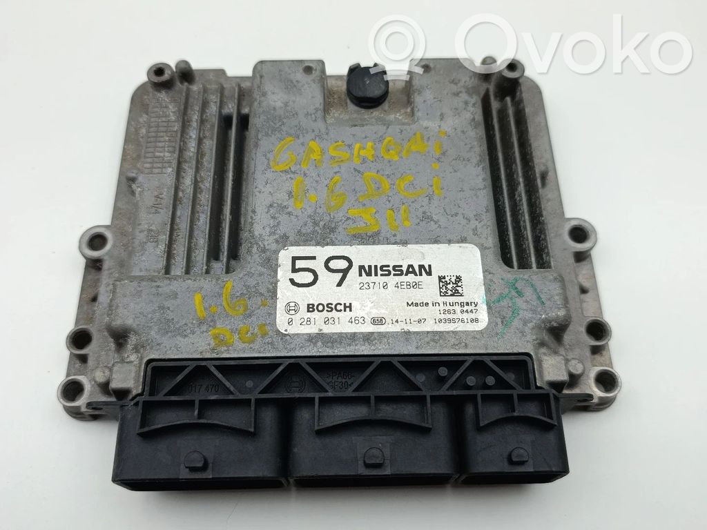 Engine control unit/module   237104EB0E,0281031463