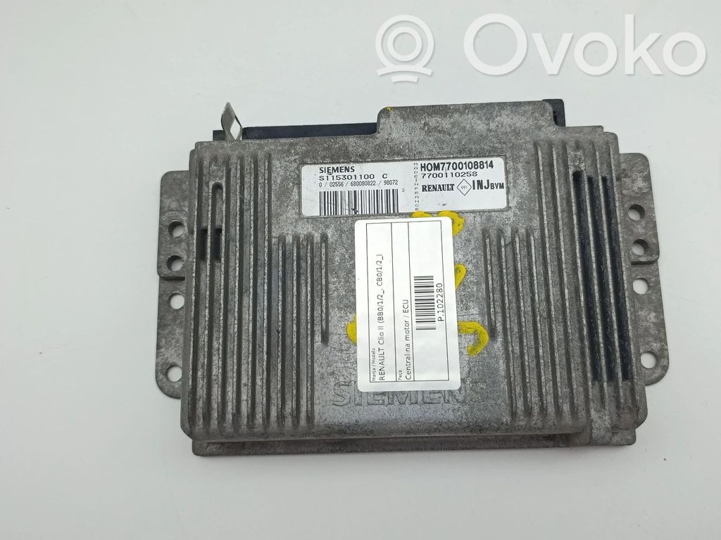 Renault Clio II Engine control unit/module 