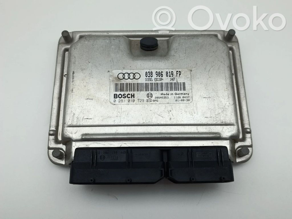 Engine control unit/module   038906019FP,0281010729,28SA5353