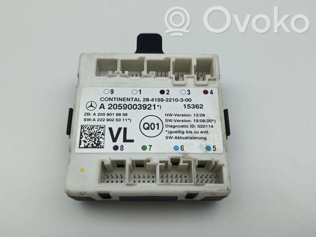 Unité de commande module de porte   A2059003921