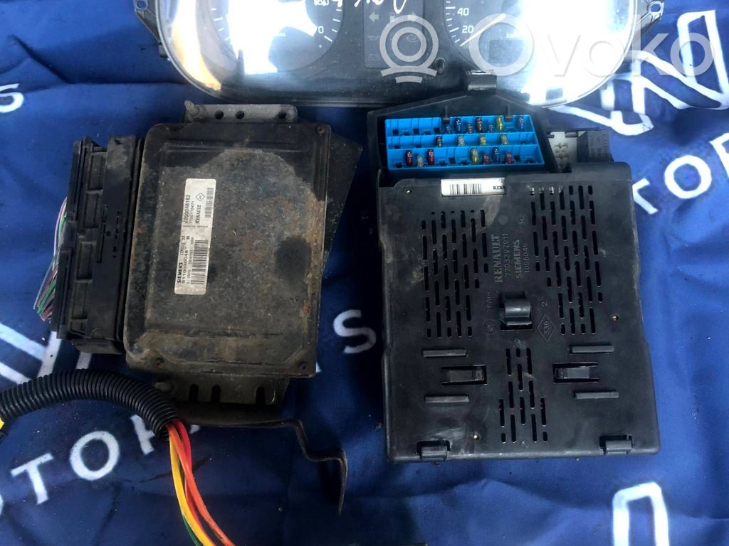 Renault Megane I Engine ECU kit and lock set 
