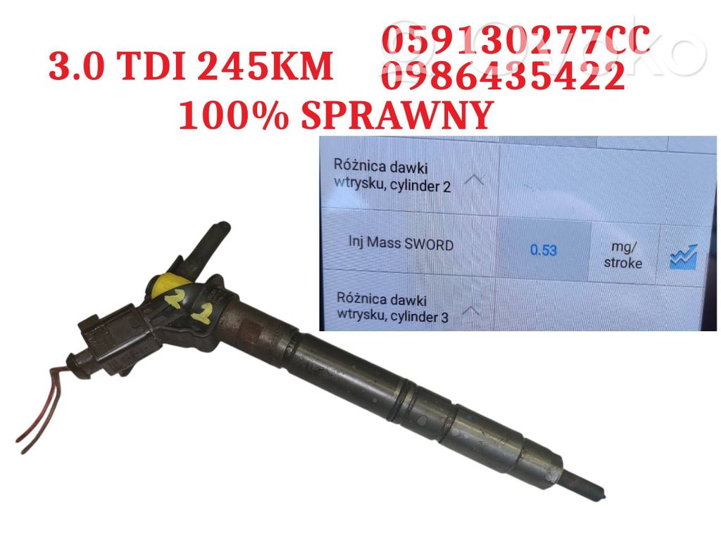 Audi A6 S6 C7 4G Inyector de combustible 
