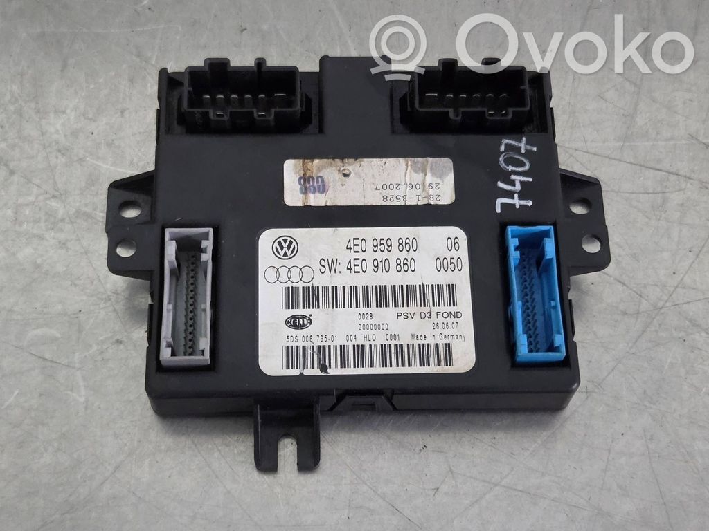 Istuimen säädön moduuli   4E0959860,5DS00879501,4E0910860