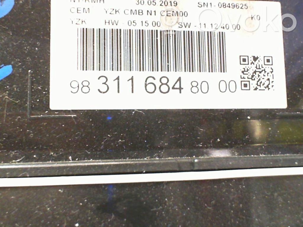 Citroen Jumpy Speedometer (instrument cluster) 