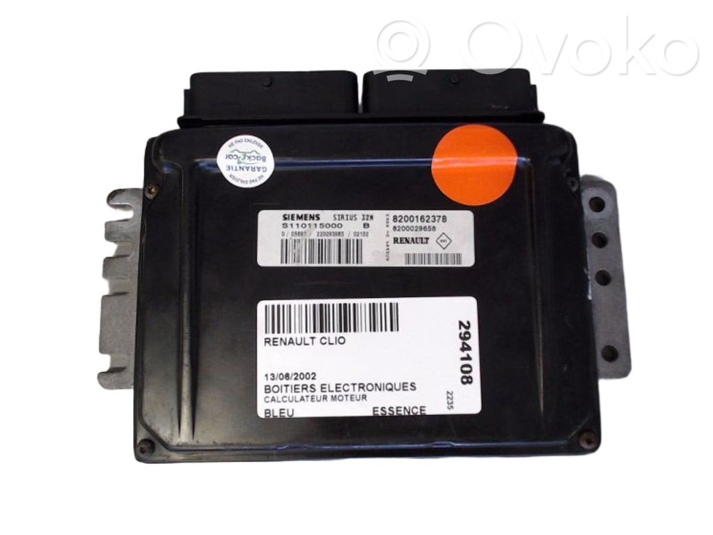Renault Clio II Komputer / Sterownik ECU silnika 