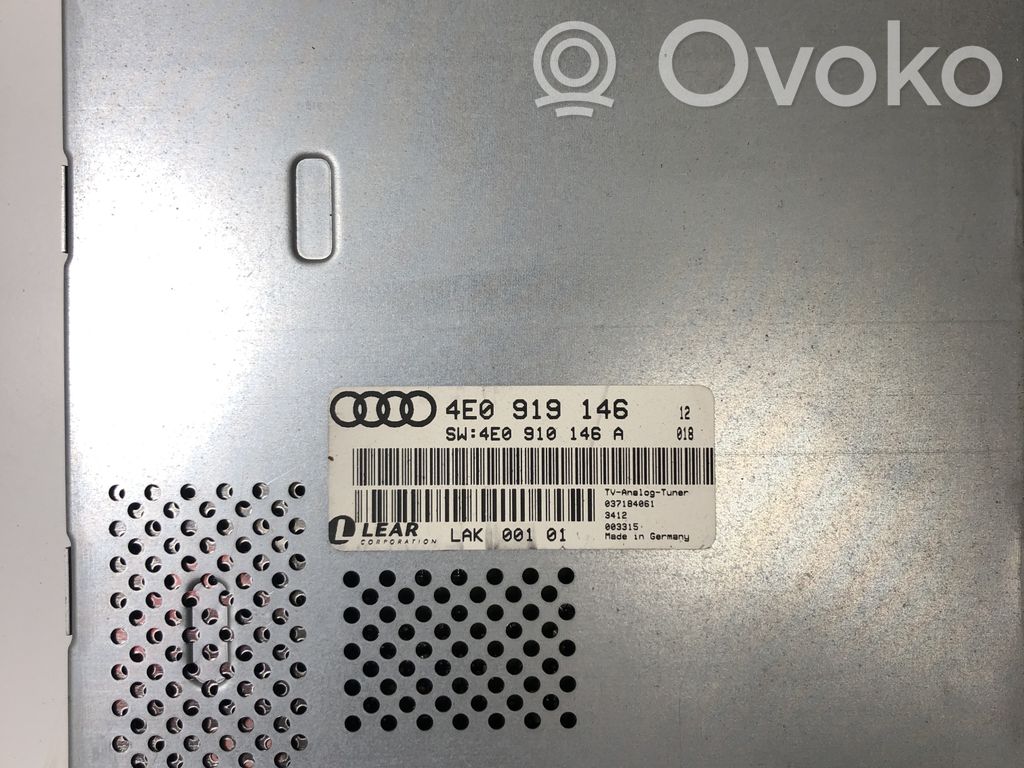 Audi A8 S8 D3 4E Citu veidu vadības bloki / moduļi 
