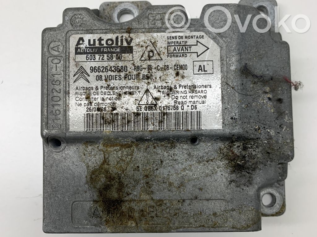 Citroen C4 I Centralina/modulo airbag 