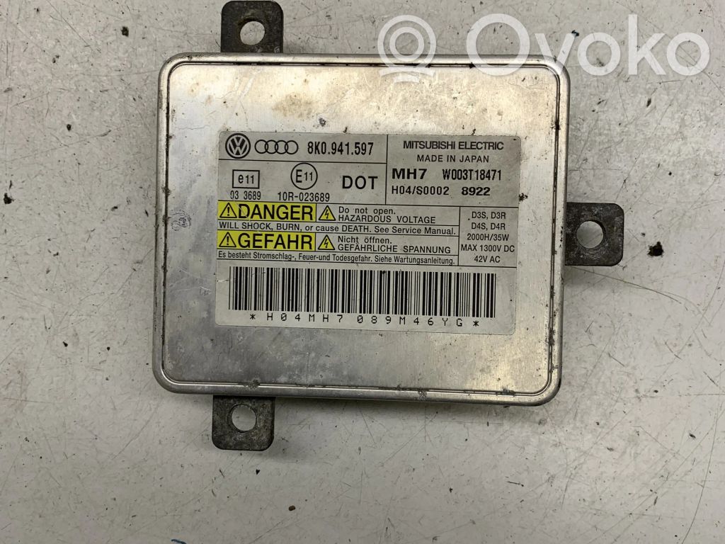 Audi A4 S4 B9 Lastre de faros xenón 