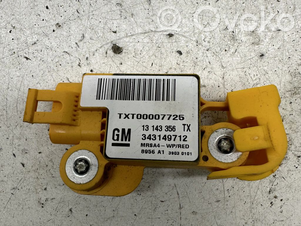 Opel Combo C Airbagsensor Crashsensor Drucksensor 