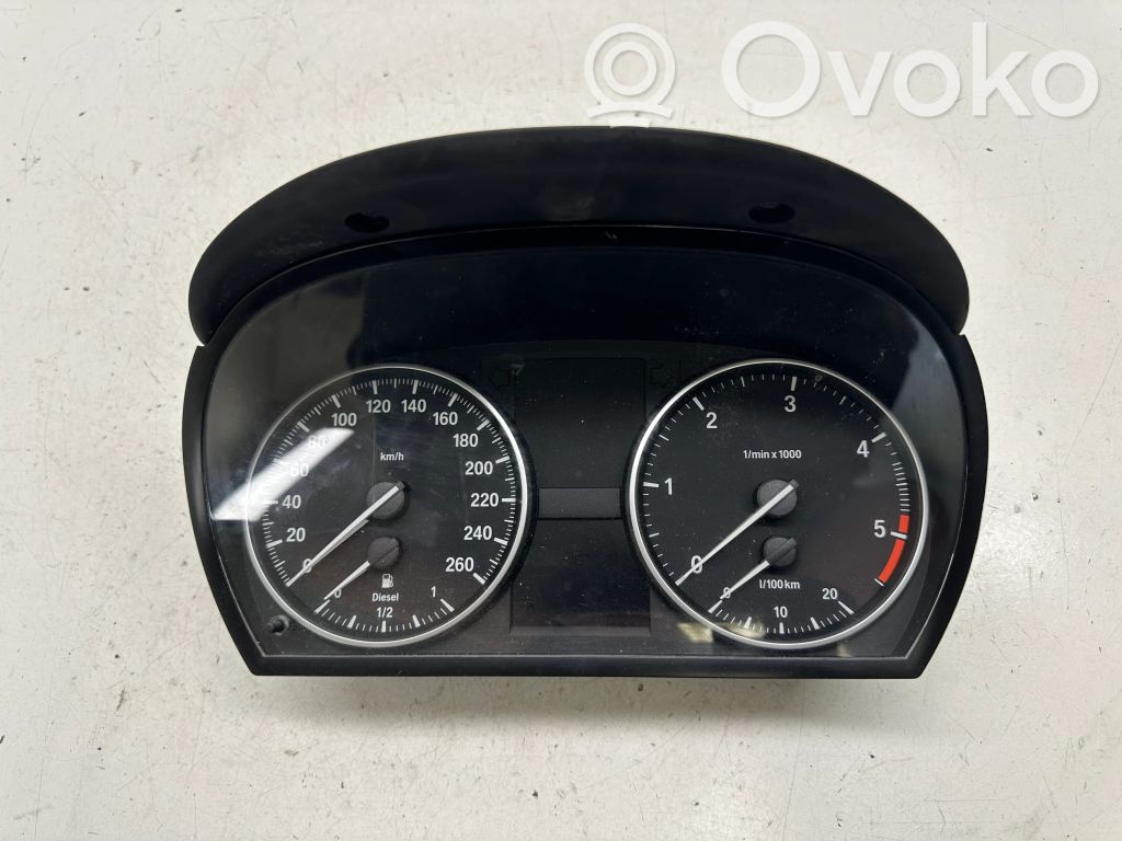 BMW 3 E90 E91 Spidometrs (instrumentu panelī) 