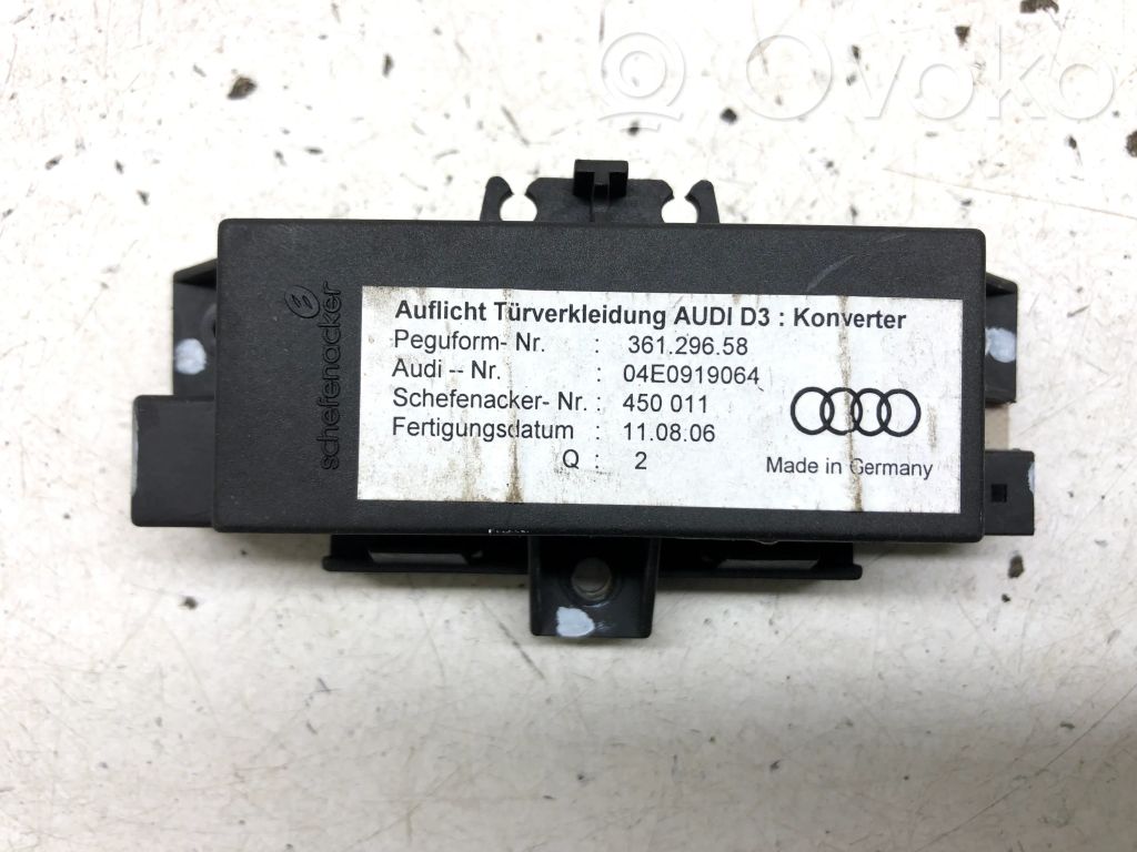 Audi A8 S8 D3 4E Oven ohjainlaite/moduuli 