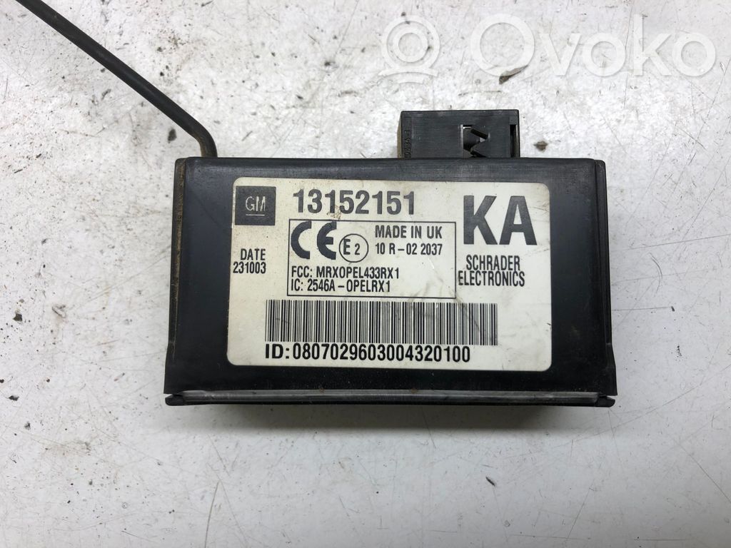 Opel Signum Rengaspaineen valvontayksikkö 