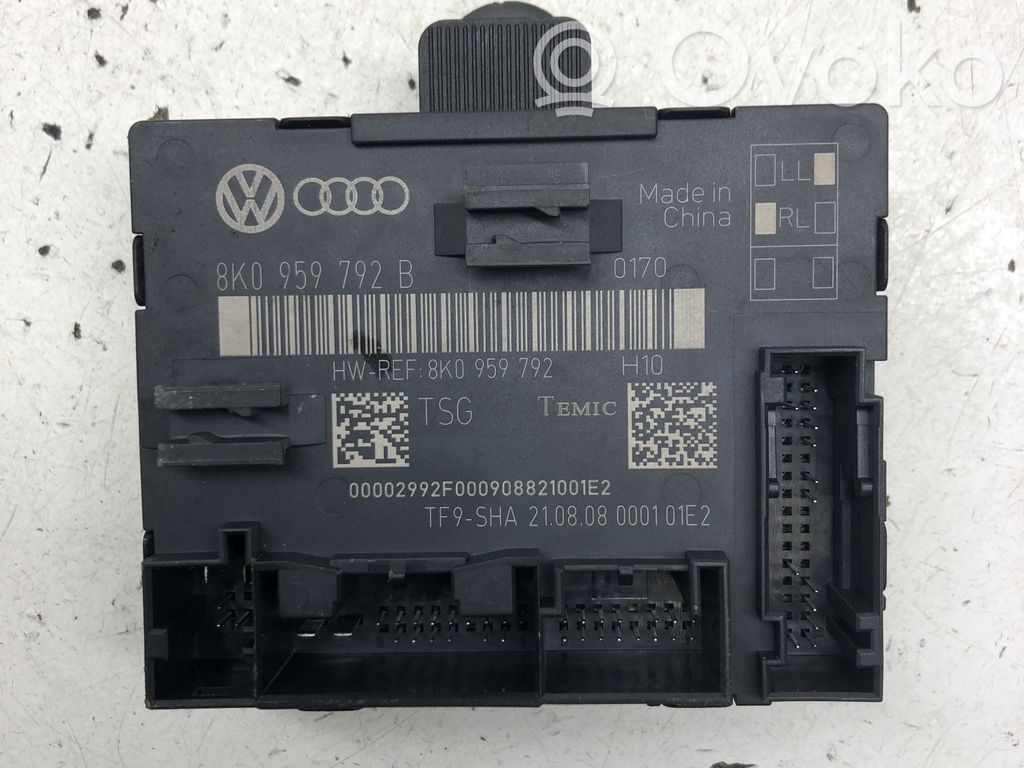 Audi A4 S4 B8 8K Door control unit/module 