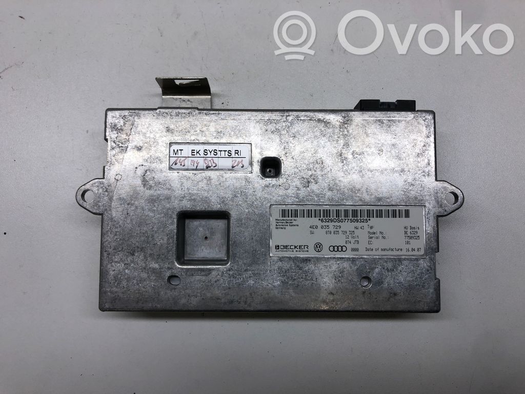 MMI control unit   4E0035729,8T0035729