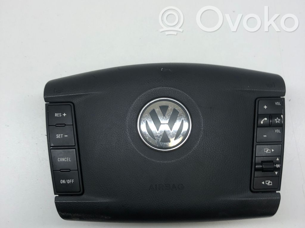 Volkswagen Touareg I Poduszka powietrzna Airbag kierownicy 