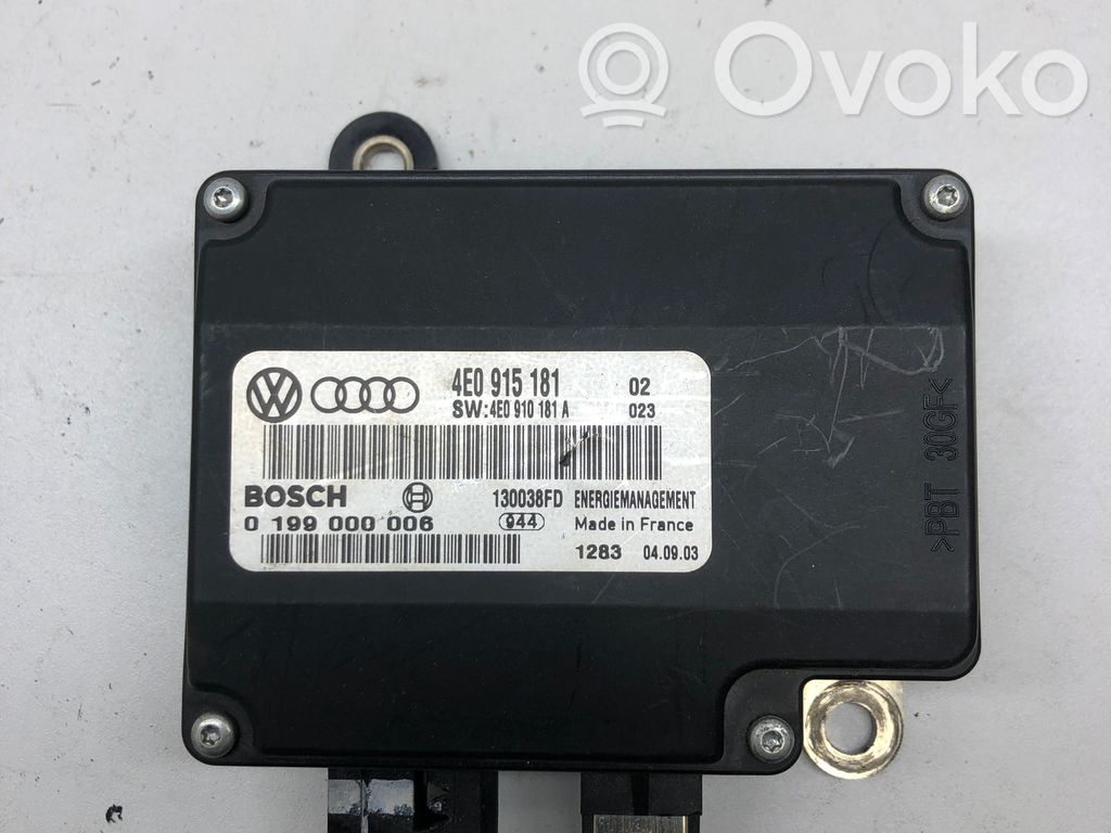 Audi A8 S8 D3 4E Otras unidades de control/módulos 