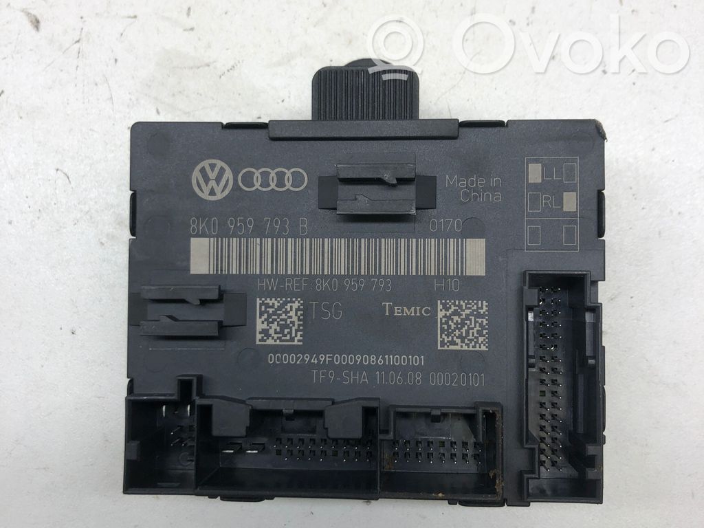Audi A4 S4 B8 8K Oven ohjainlaite/moduuli 