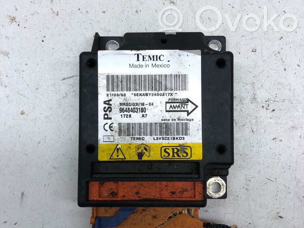 Citroen C5 Module de contrôle airbag 