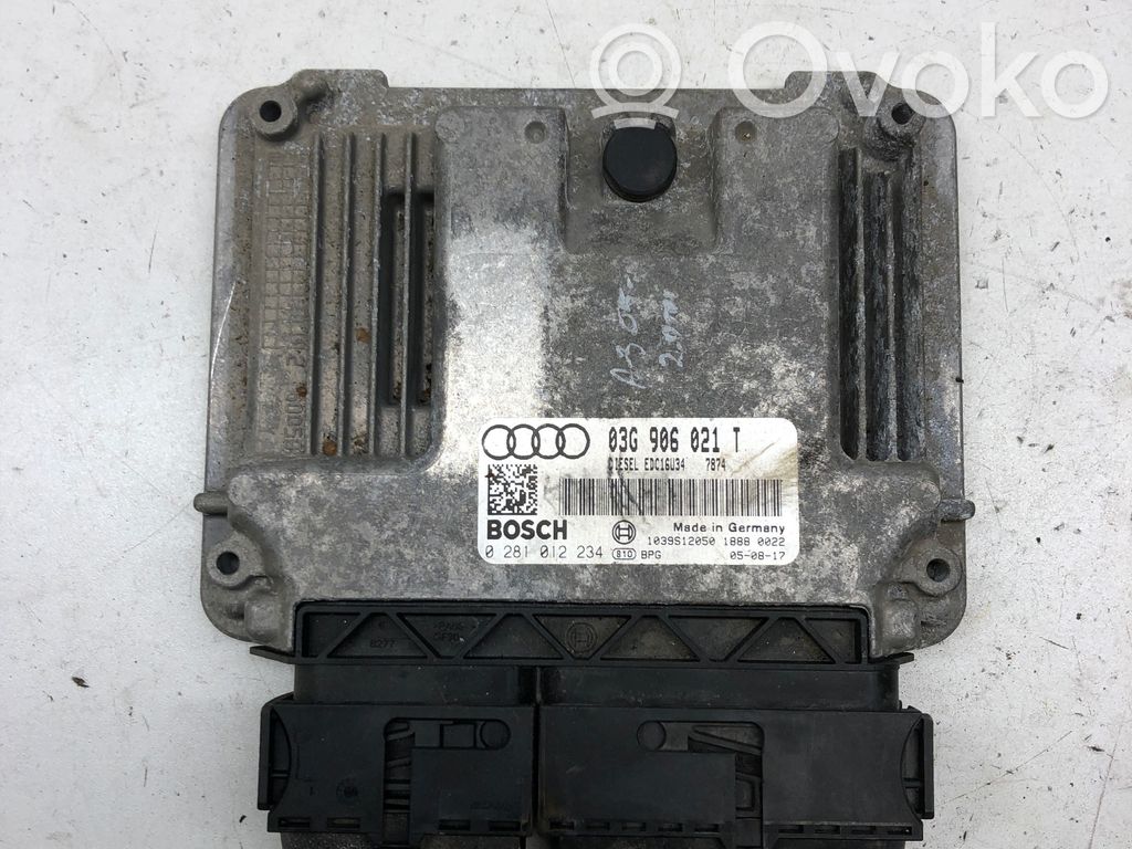 Audi A3 S3 A3 Sportback 8P Engine control unit/module 