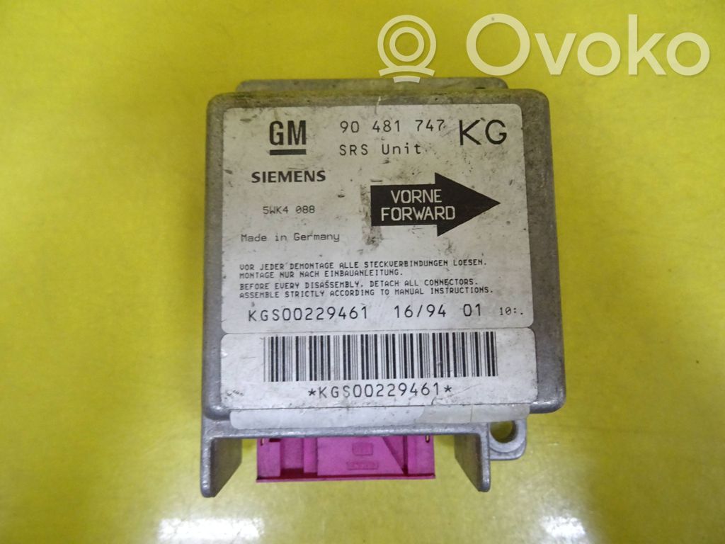 Opel Corsa B Airbag control unit/module 