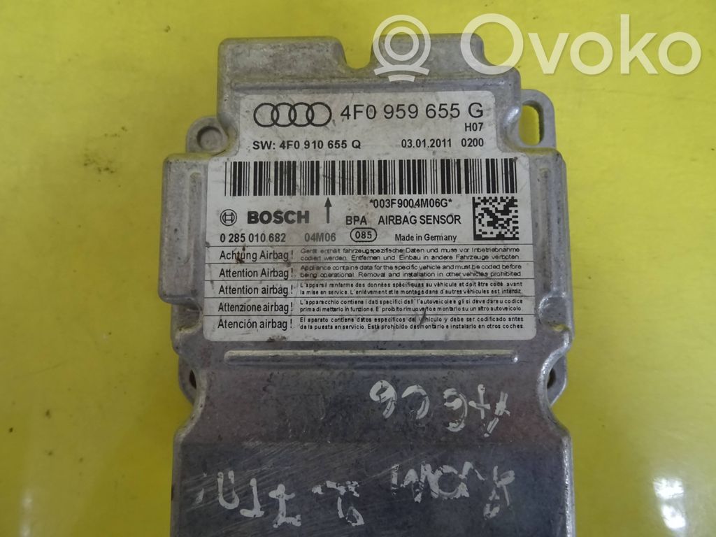 Airbag control unit/module   4F0959655G,0285010682