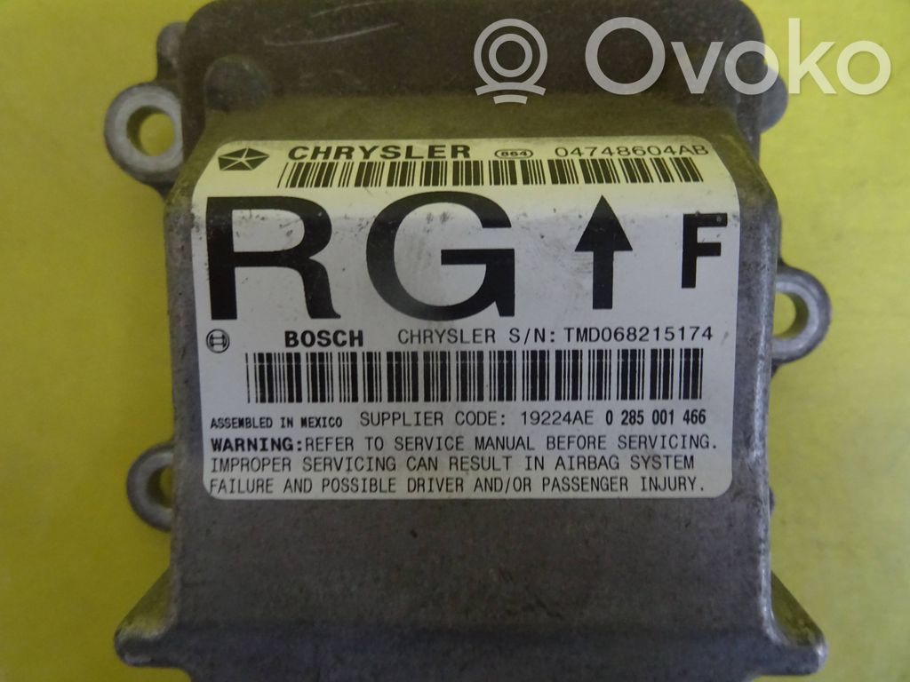 Airbag control unit/module   04748604AB,0285001466