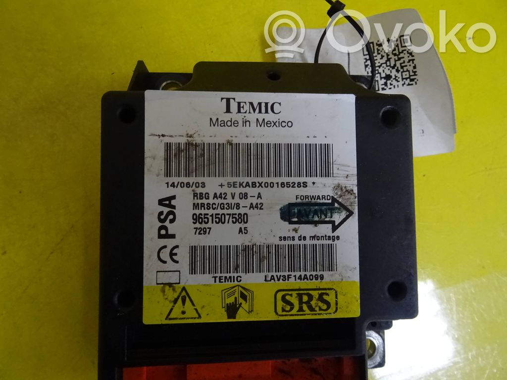 Citroen C3 Pluriel Airbag control unit/module 