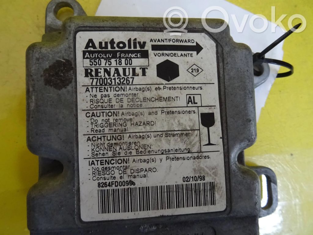 Renault Kangoo I Airbag control unit/module 