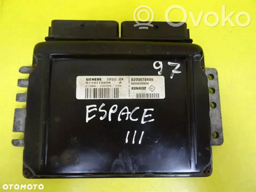 Engine control unit/module   8200078499,S110110206