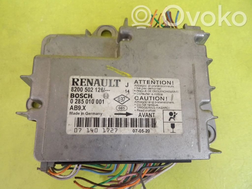 Airbag control unit/module   8200502126,0285010001