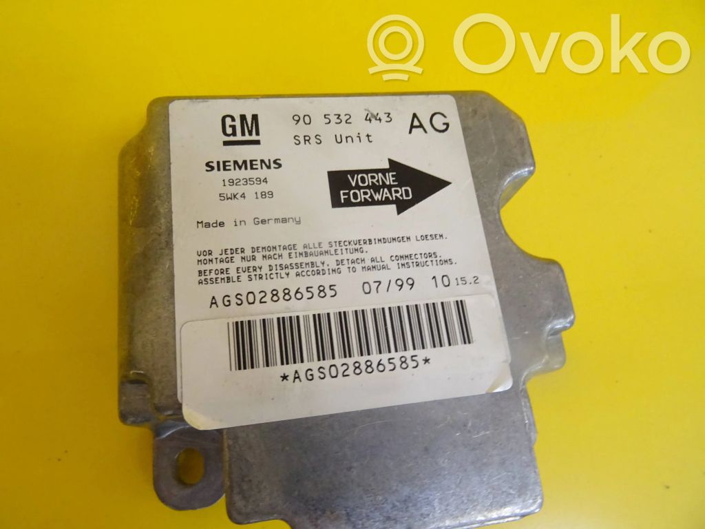 Opel Corsa B Airbag control unit/module 