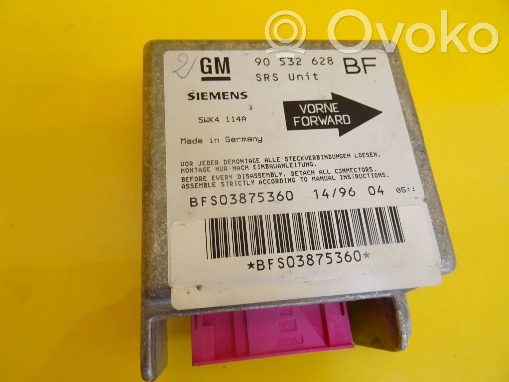 Opel Corsa B Airbag control unit/module 