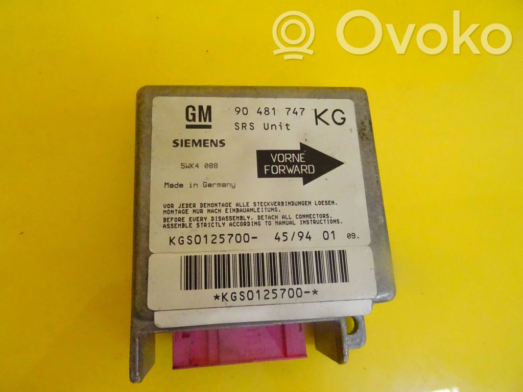 Opel Corsa B Airbag control unit/module 