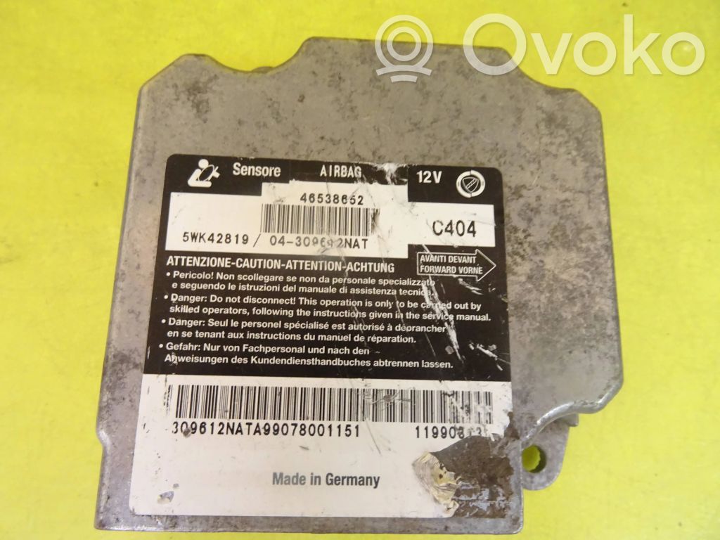 Airbag control unit/module   46538652