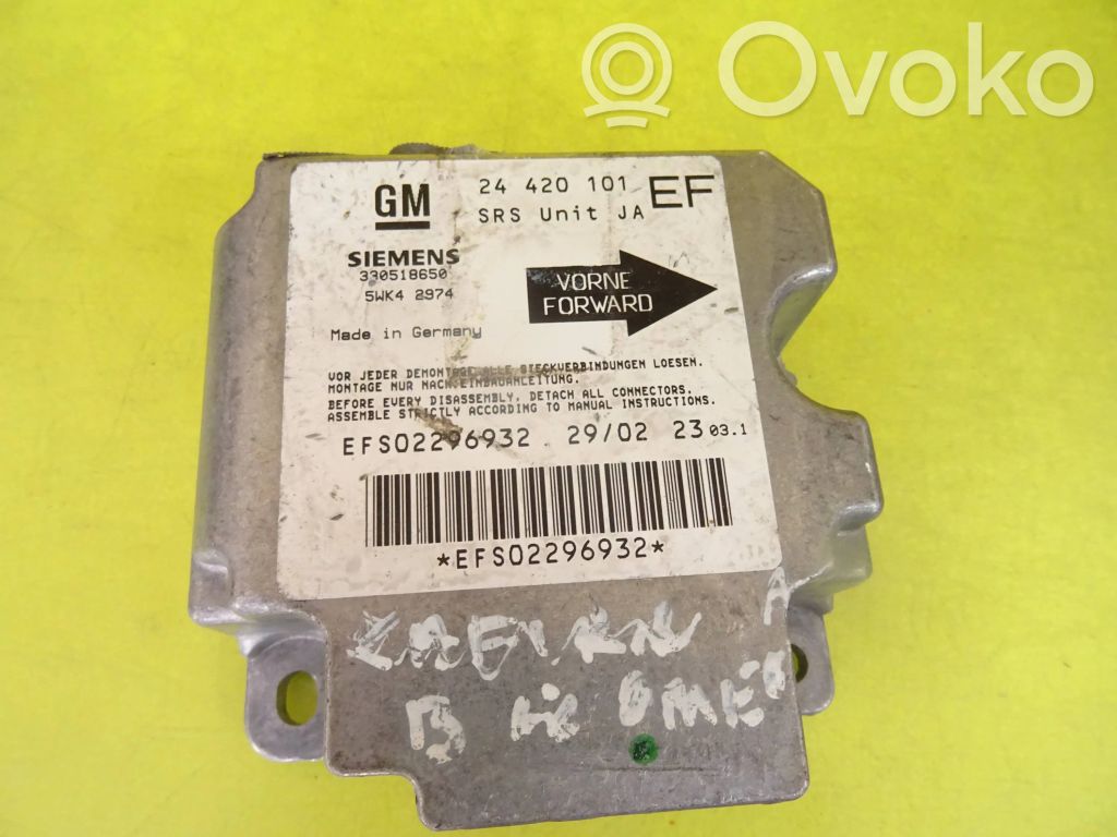 Opel Omega B2 Airbag control unit/module 