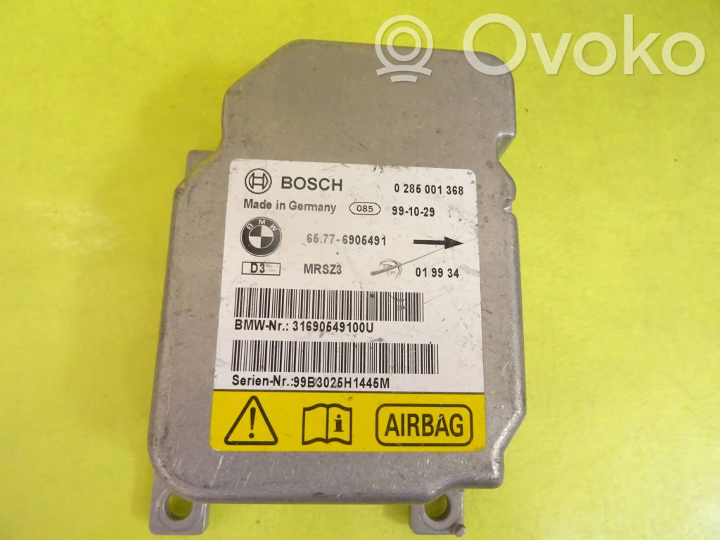Centralina/modulo airbag   0285001368,65776905491,6905491