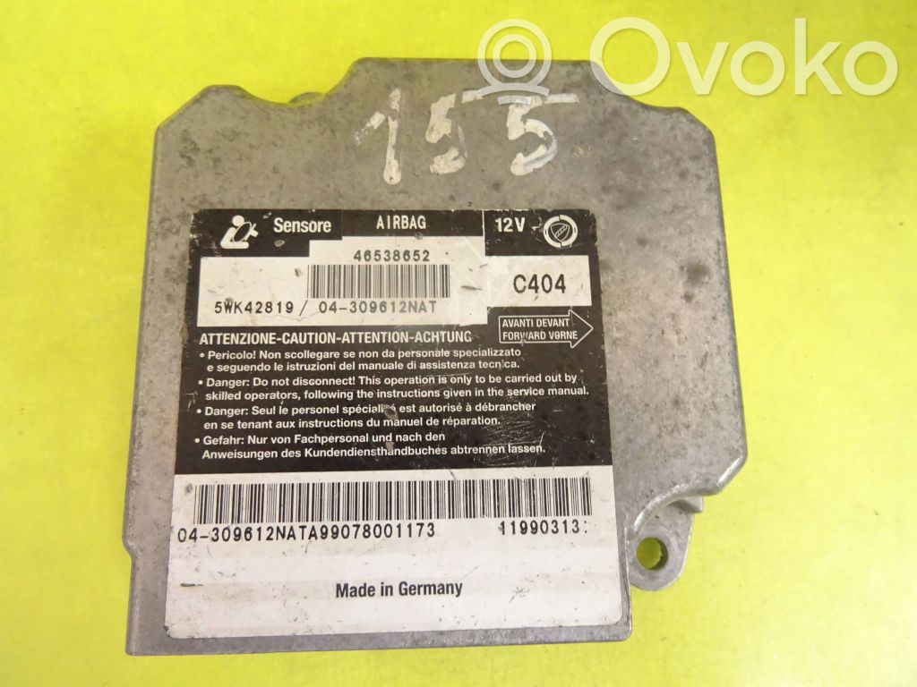 Fiat Marea Airbag control unit/module 