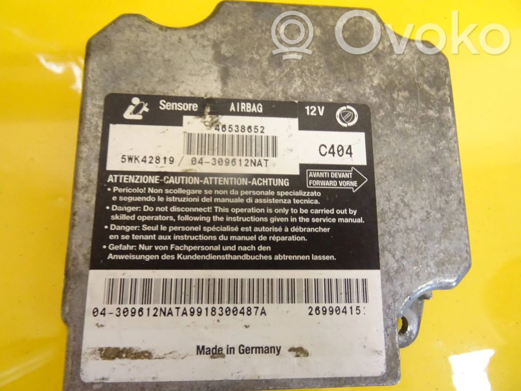 Fiat Marea Airbag control unit/module 