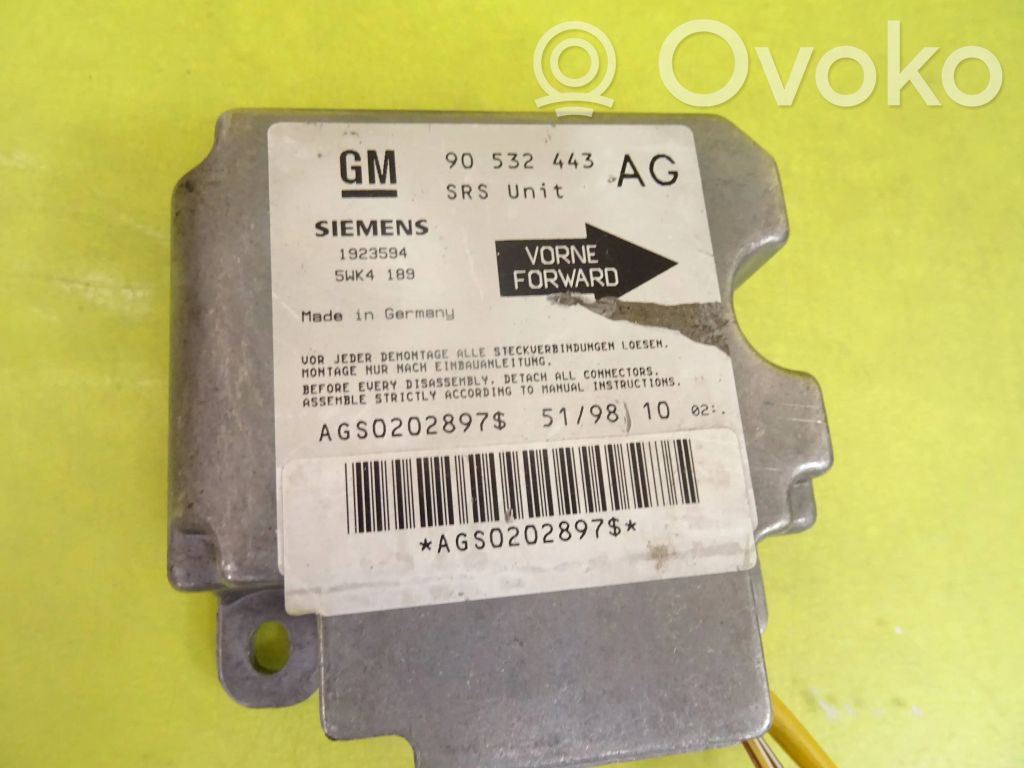 Opel Corsa B Airbag control unit/module 